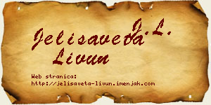 Jelisaveta Livun vizit kartica